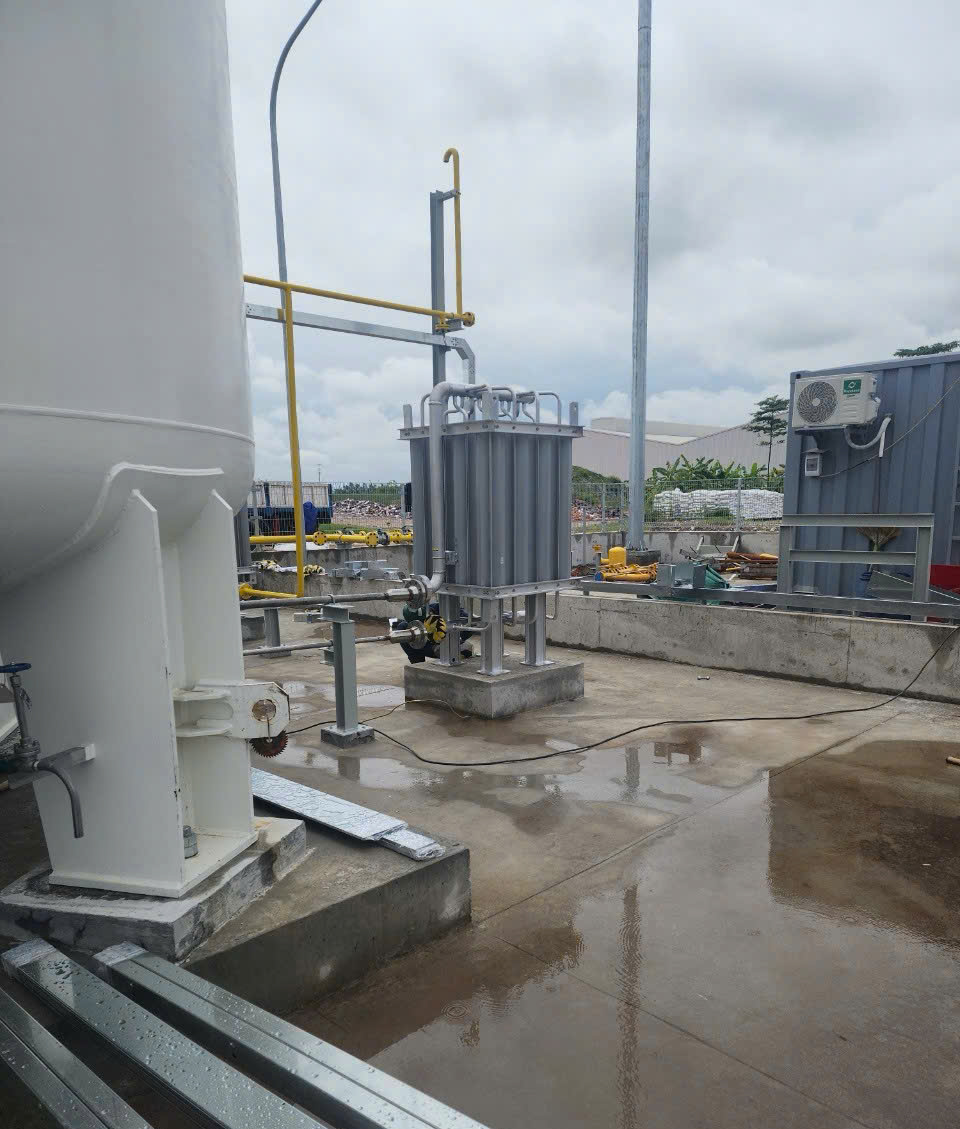 Thi công hệ thống khí LNG tại KCN Tràng Duệ