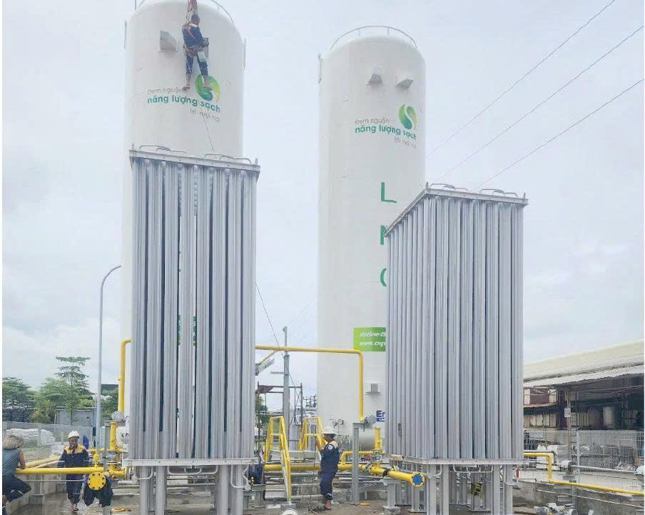 Cung cấp – lắp đặt – thi công hệ thống bồn trạm LNG tại Công ty CP Tập Đoàn VN HOME
