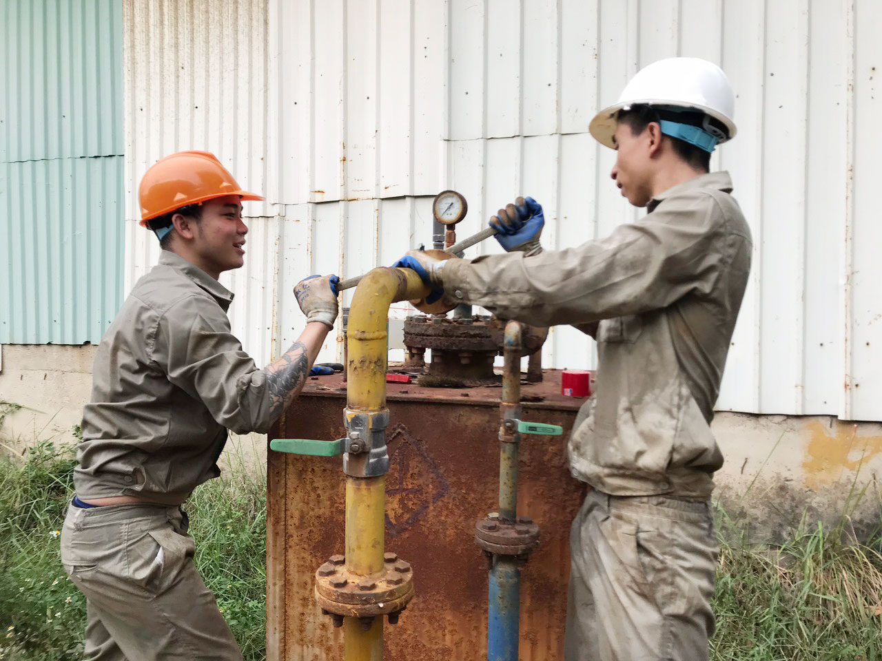 Bảo trì và sửa chữa bồn trạm gas KCN Tiên Thanh