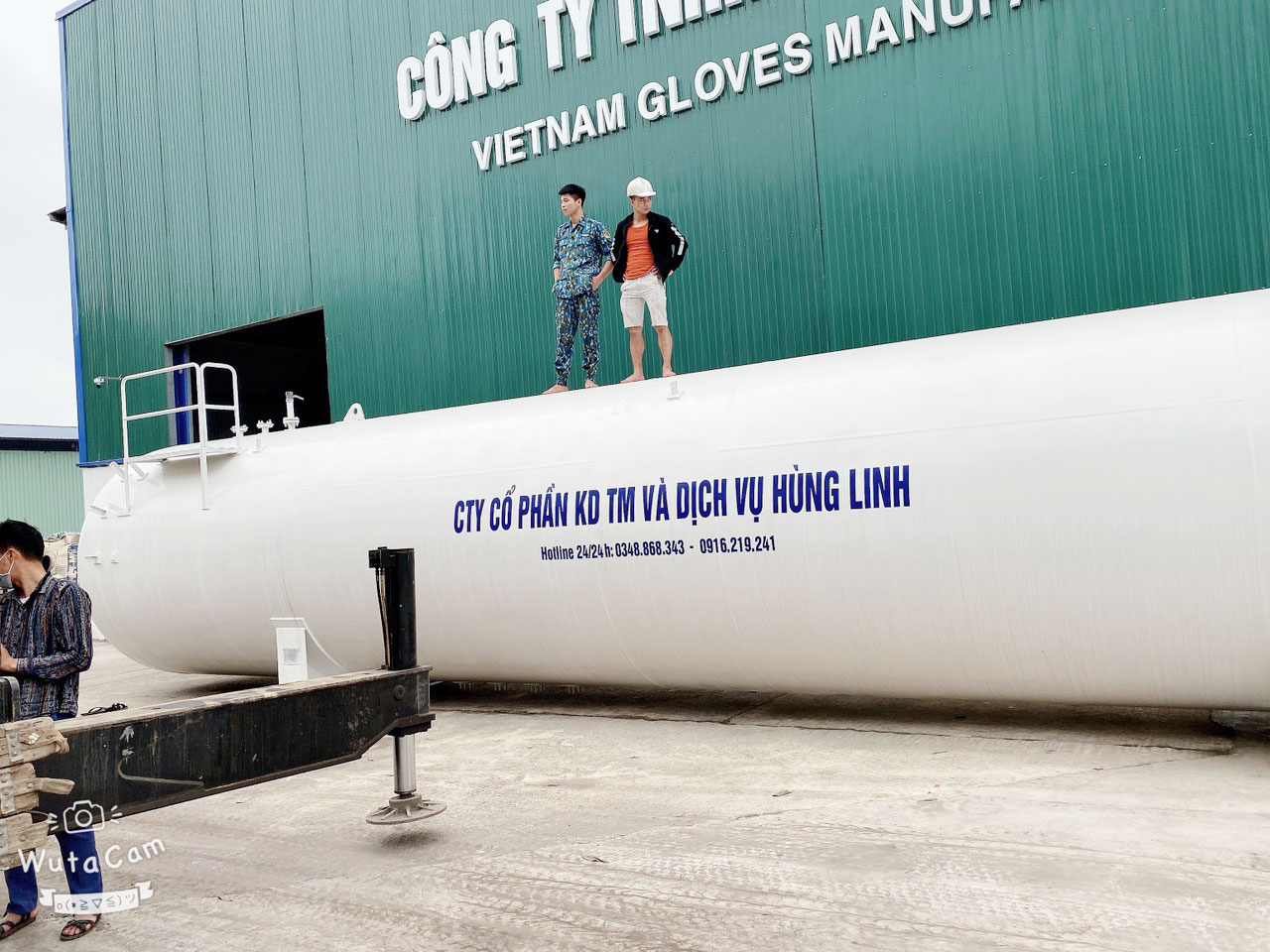Thi công bồn trạm gas tại KCN MP Đình Vũ
