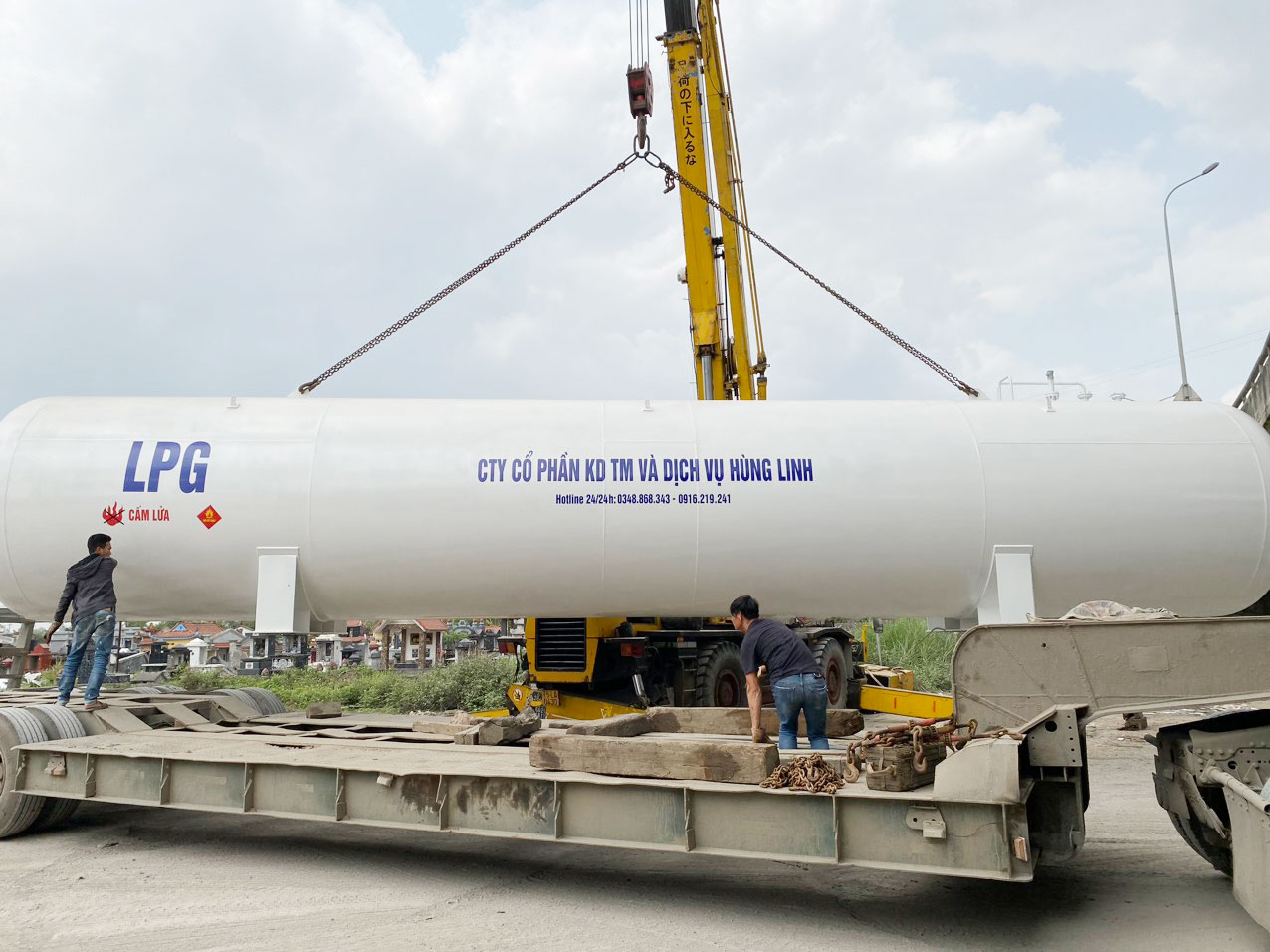 Bồn trạm gas LPG tại KCN Điện Biên
