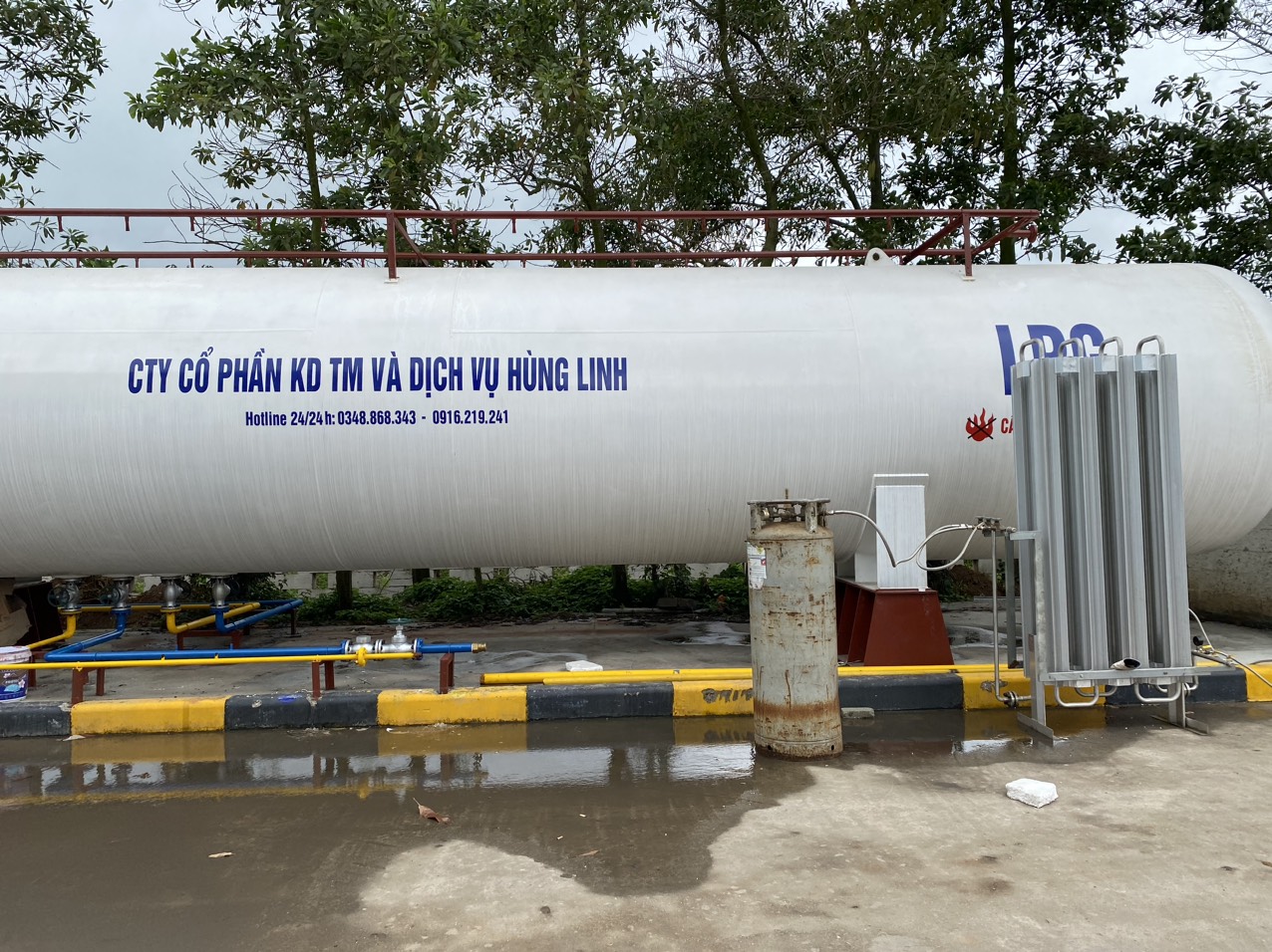 Lắp đặt bồn trạm gas tại KCN Vinh Quang
